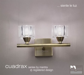 Cuadrax AB Wall Lights Mantra Contemporary Wall Lights Cuadrax AB Wall Lights Mantra Contemporary Wall Lights